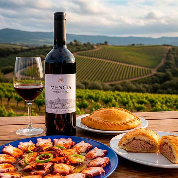 Vino Mencía de Galicia