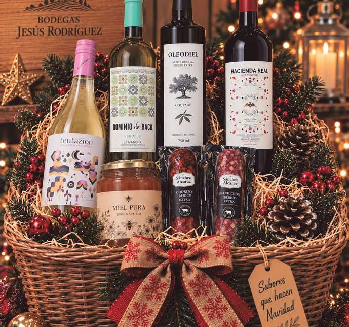 Cesta de Navidad 2026 N.º 1 de Bodegas Jesús Rodríguez