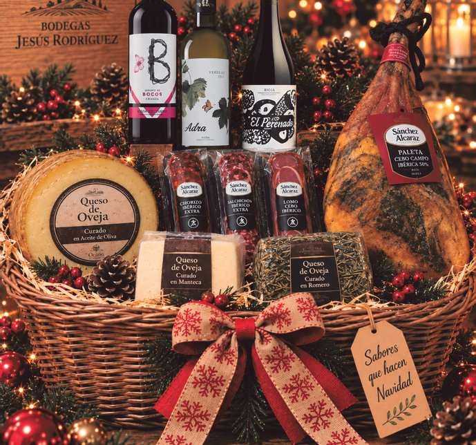 Cesta de Navidad 2026 N.º 8 de Bodegas Jesús Rodríguez
